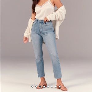 Abercrombie Curve Love High Rise Straight Jean